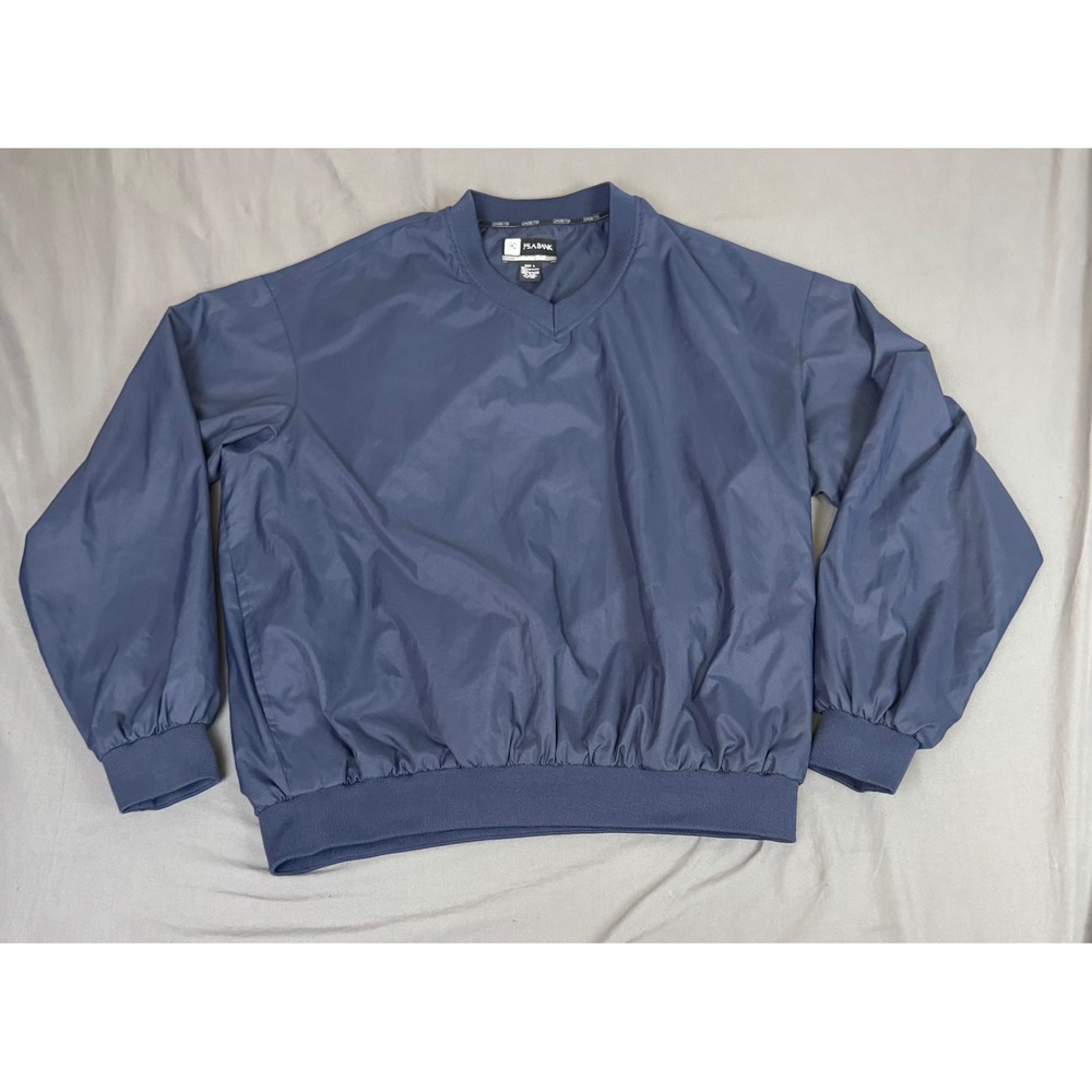 Jos A Bank Leadbetter Golf Windshirt Mens Large Navy Blue V-Neck Pullover Jacket